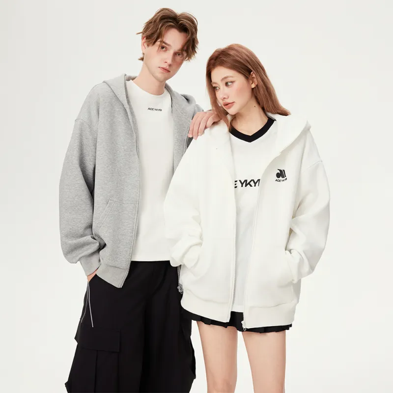 YK&YB Sweatshirt Cardigan Coat Unisex-12