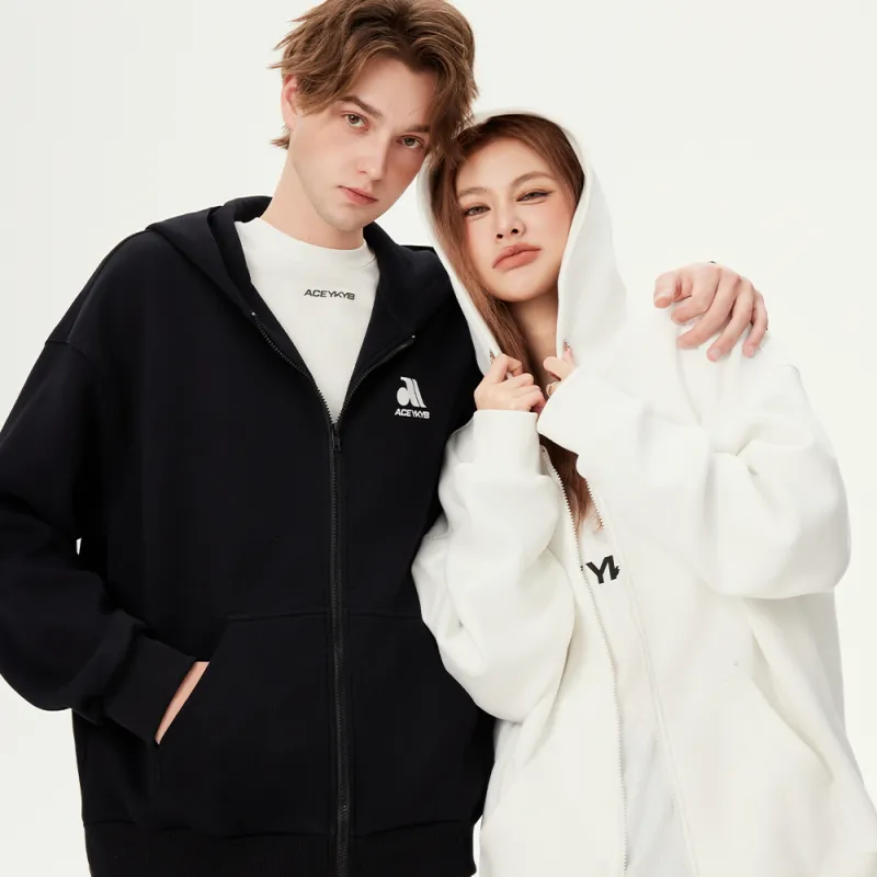 YK&YB Sweatshirt Cardigan Coat Unisex-5