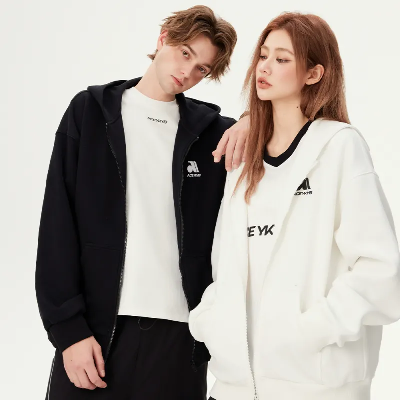 YK&YB Sweatshirt Cardigan Coat Unisex-4