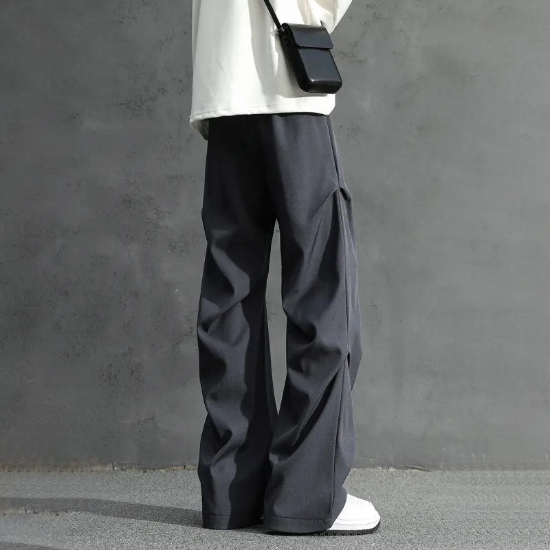 WANCHAO CP Casual Pants Unisex Gray Blue-3