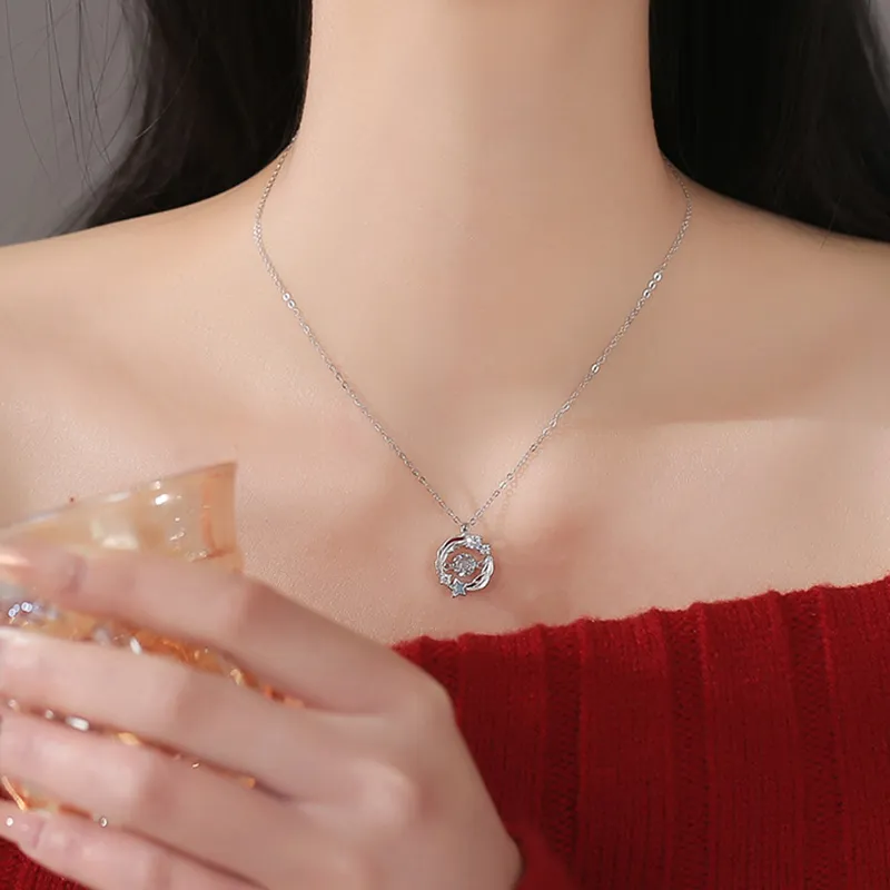 CLARKIA FLOWER S999 Fine Silver Necklaces Women's-2