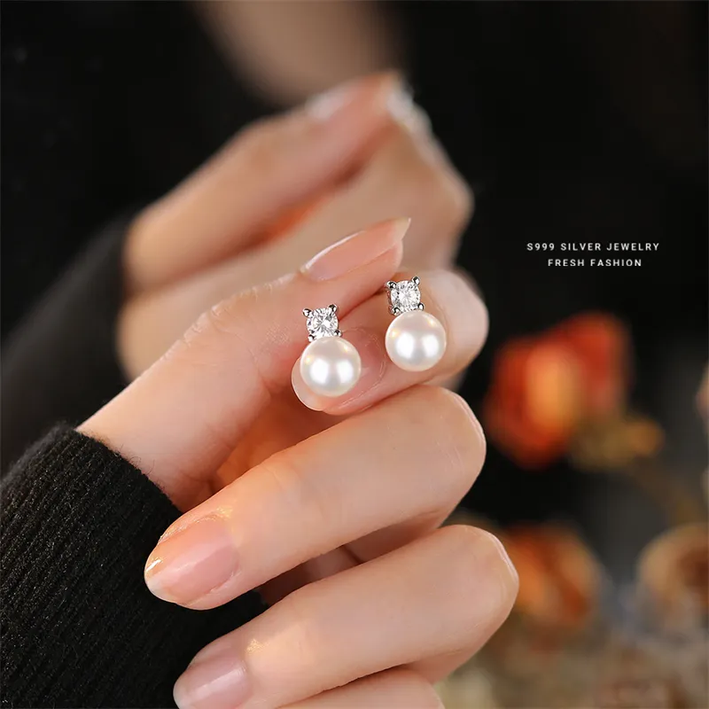 CLARKIA FLOWER S999 Fine Silver Earrings Women's-2