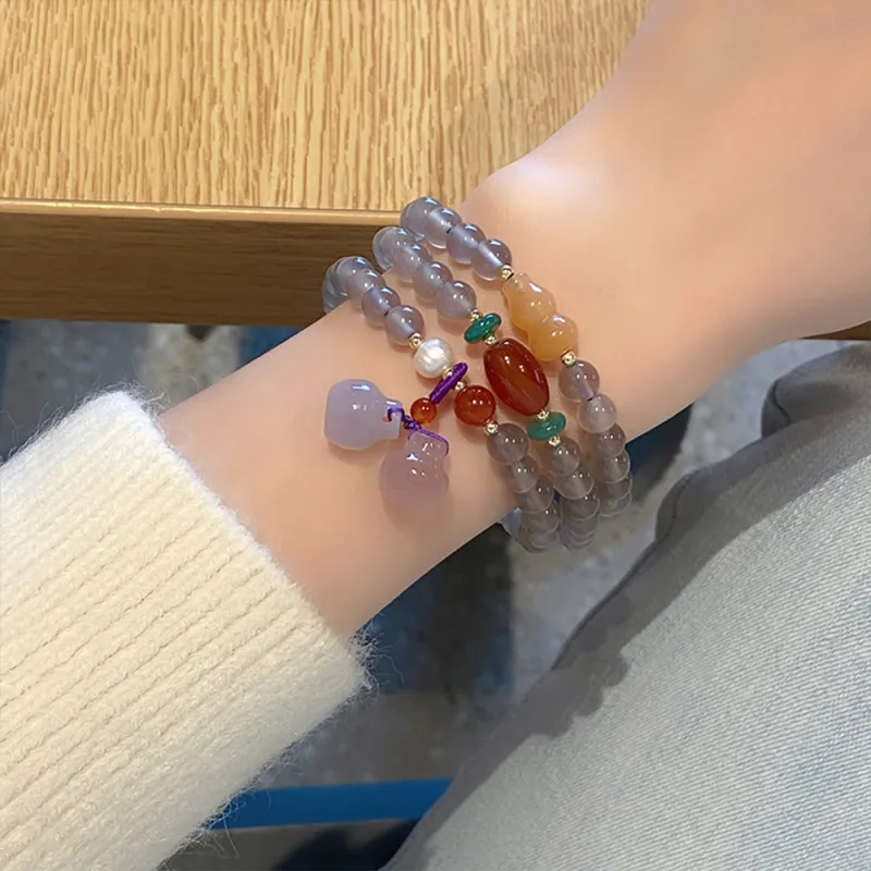 CLARKIA FLOWER Agate Bracelets Women's-6