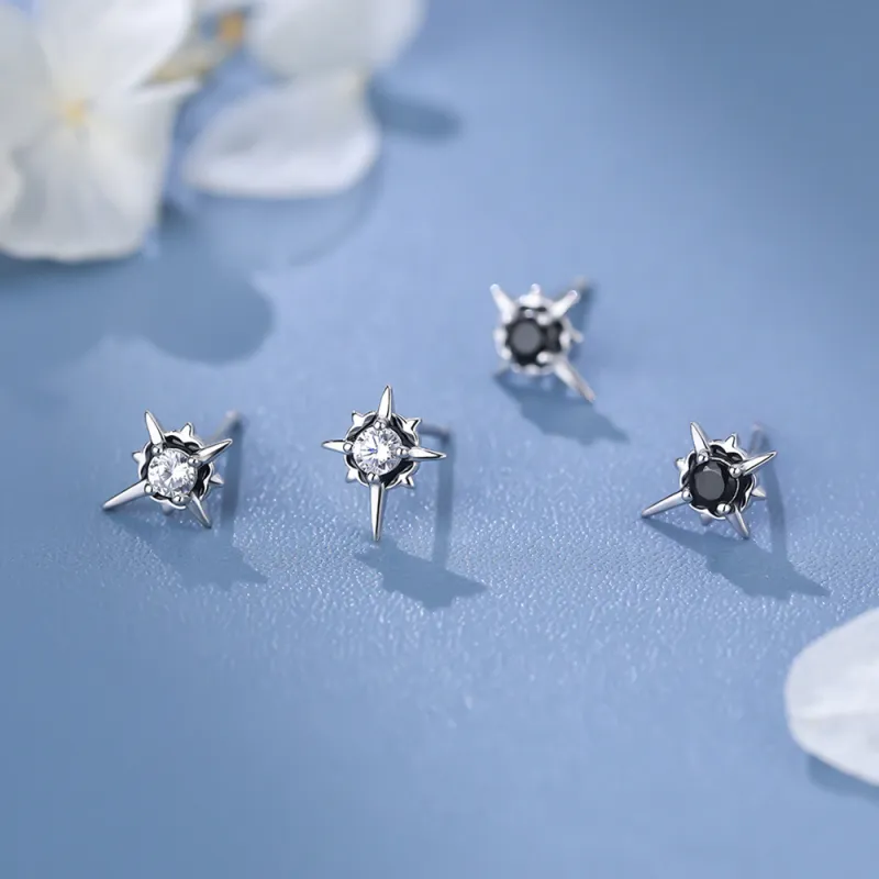 CLARKIA FLOWER 999 Fine Silver Stud Earrings Unisex-3