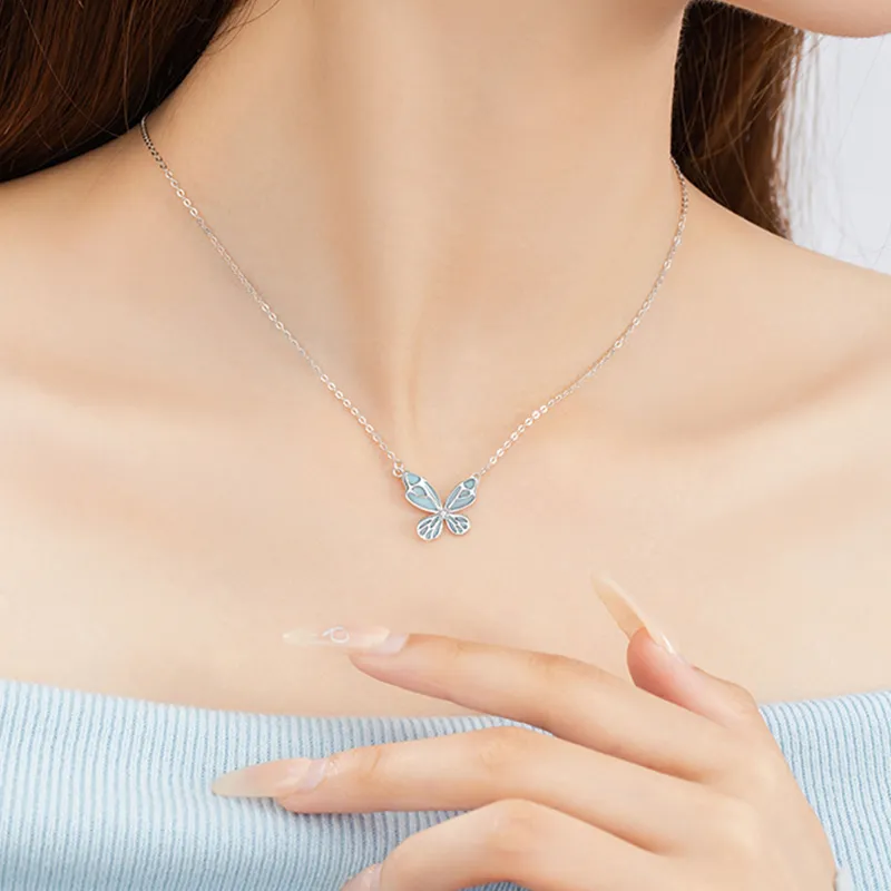 CLARKIA FLOWER S925 Silver Necklaces Women's-4