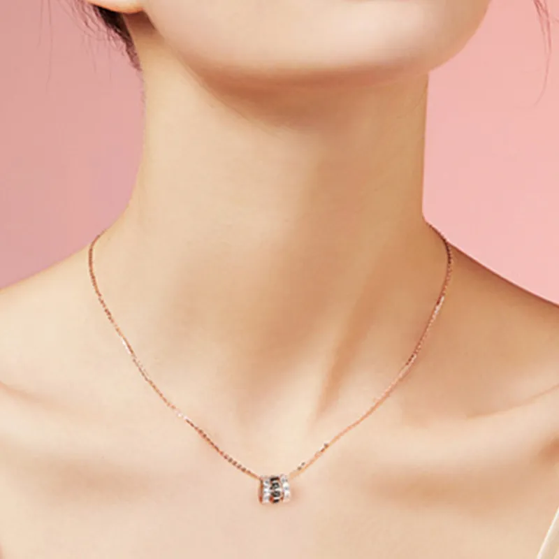 CLARKIA FLOWER S925 Silver Necklaces Women's-4