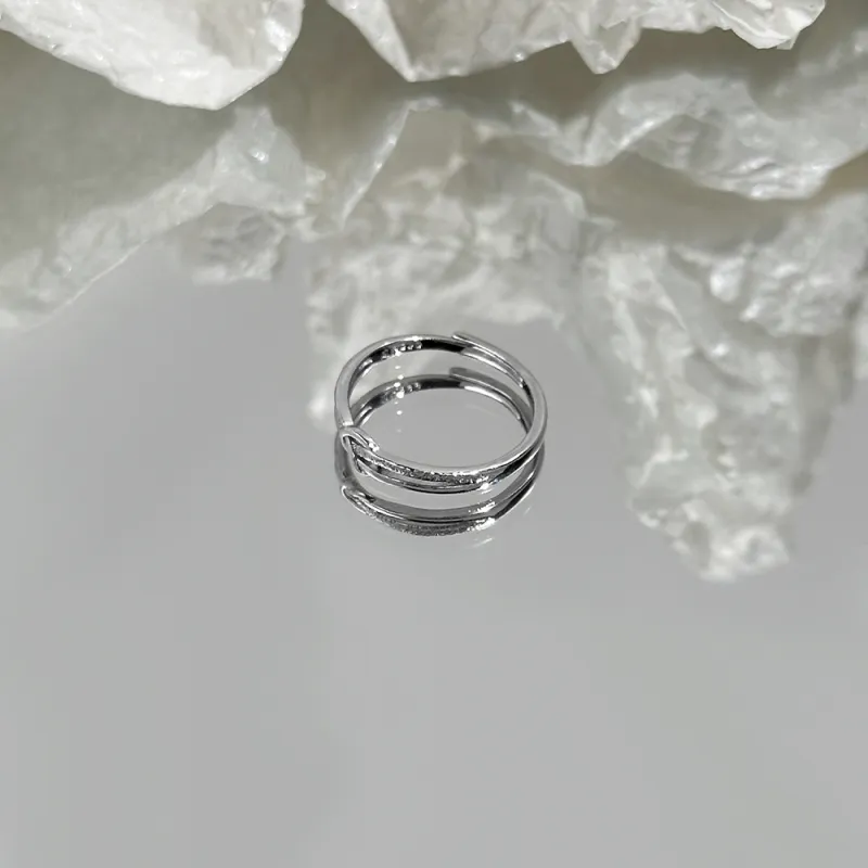 CLARKIA FLOWER 999 Fine Silver Rings Women's-7