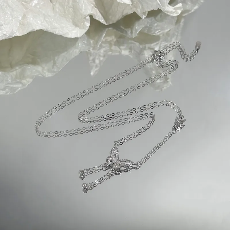 CLARKIA FLOWER 925 Sterling Silver Necklaces Women's-3
