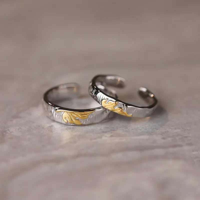 CLARKIA FLOWER S925 Silver Rings Unisex-2