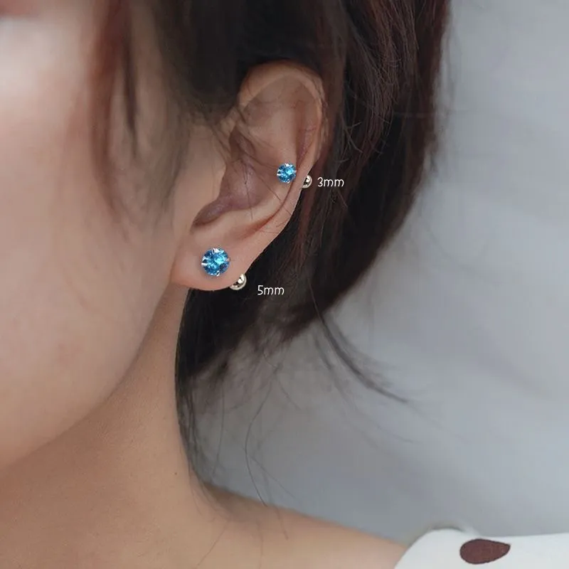 CLARKIA FLOWER Alloy Stud Earrings Unisex-2