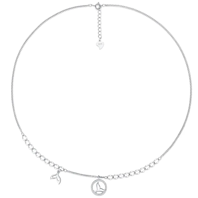 CLARKIA FLOWER S925 Silver Necklaces Women's-2