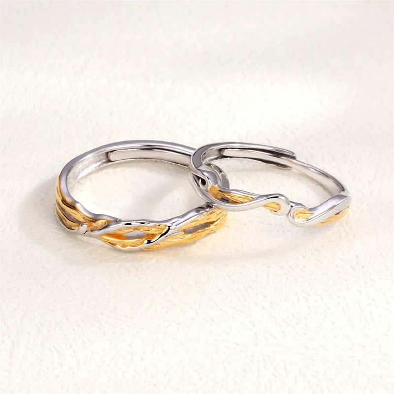 CLARKIA FLOWER S999 Fine Silver Rings Unisex-7