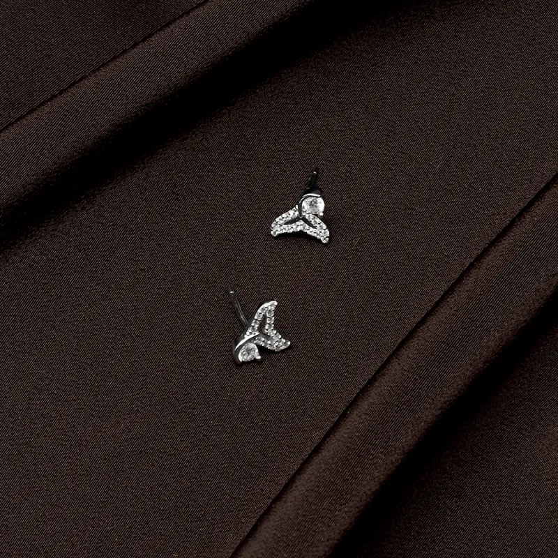 CLARKIA FLOWER 999 Fine Silver Stud Earrings Women's-6