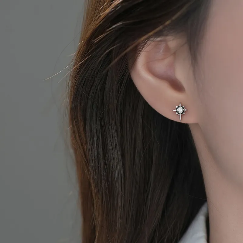 CLARKIA FLOWER 999 Fine Silver Stud Earrings Unisex-5