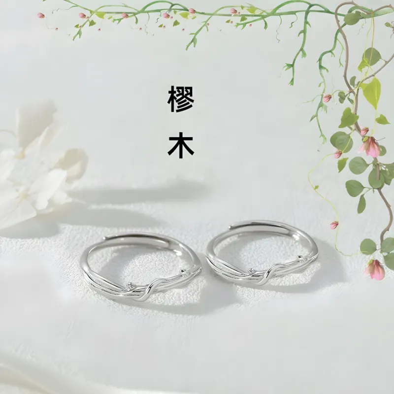 CLARKIA FLOWER S999 Fine Silver Rings Unisex-4