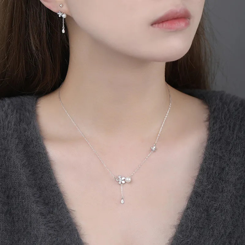CLARKIA FLOWER 999 Fine Silver Necklaces Women's-6
