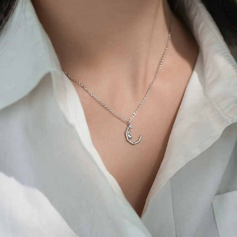 CLARKIA FLOWER S999 Fine Silver Necklaces Women's-5