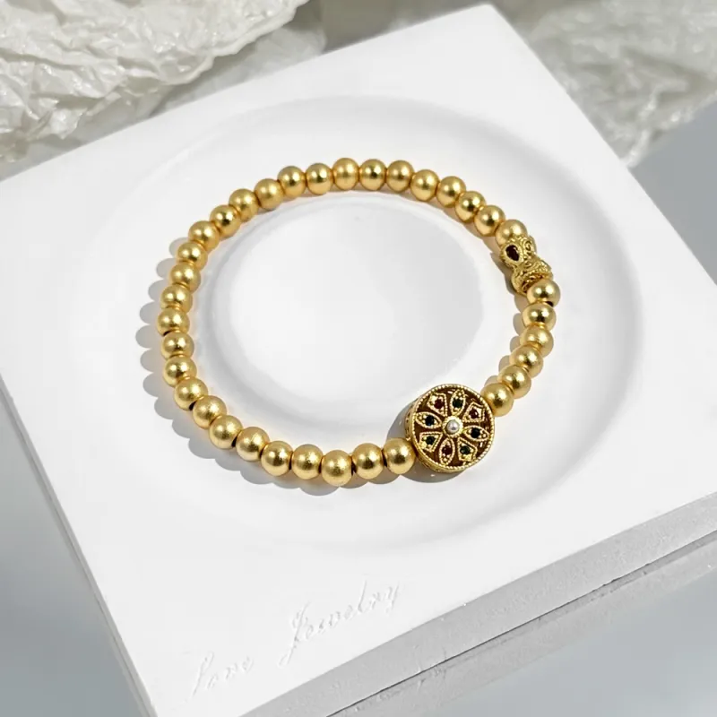 CLARKIA FLOWER Gold Plated Copper Bracelets Women's-5