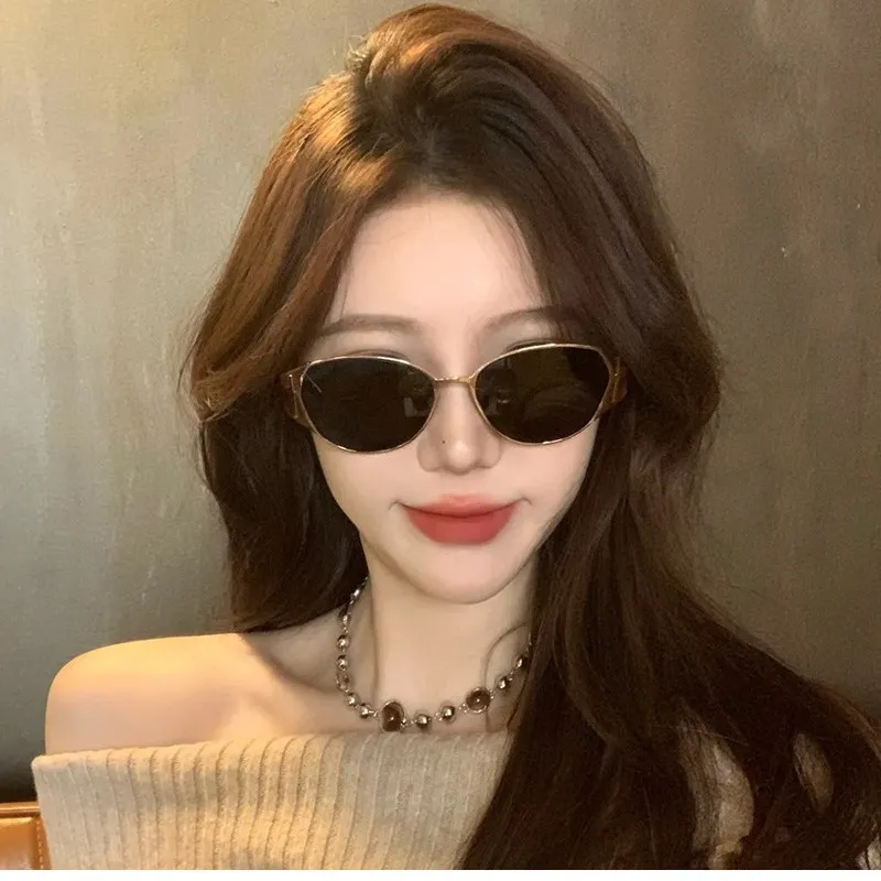 CLARKIA FLOWER PC Metal Irregular Shape Sunglasses Unisex-2