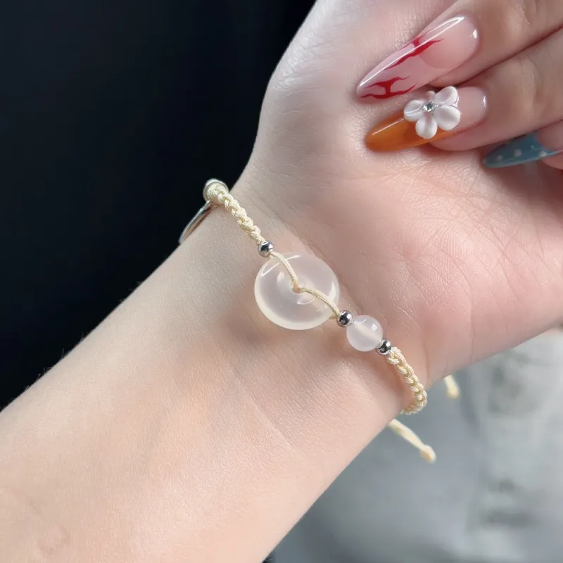 CLARKIA FLOWER Chalcedony Bracelets Unisex-12