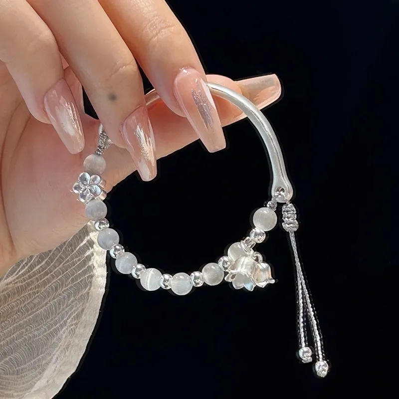 CLARKIA FLOWER 990 Silver Pure Silver Bracelets Women's-5