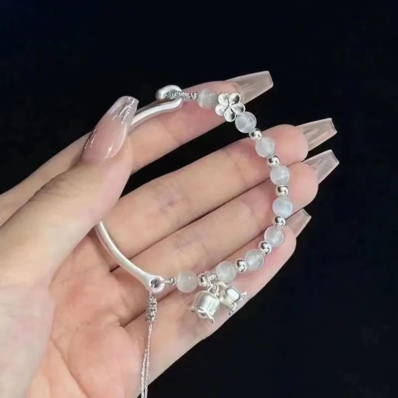 CLARKIA FLOWER 990 Silver Pure Silver Bracelets Women's-4