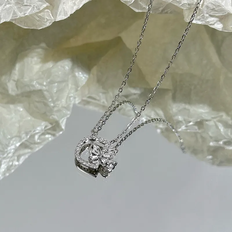 CLARKIA FLOWER 925 Sterling Silver Necklaces Women's-7