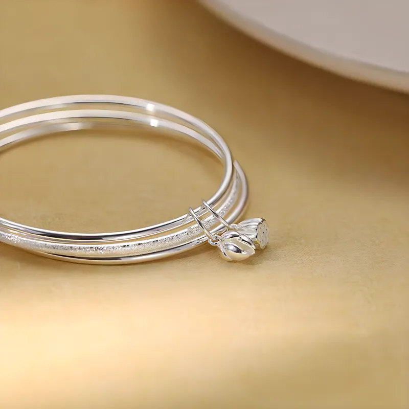 CLARKIA FLOWER Copper Bangles Women's-4