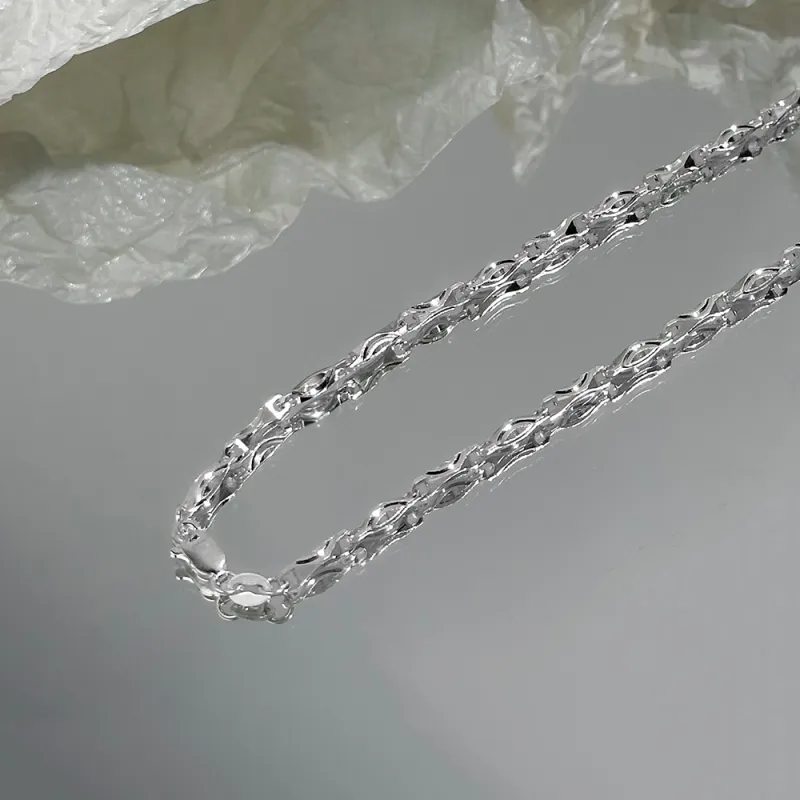 CLARKIA FLOWER 999 Fine Silver Necklaces Unisex-1