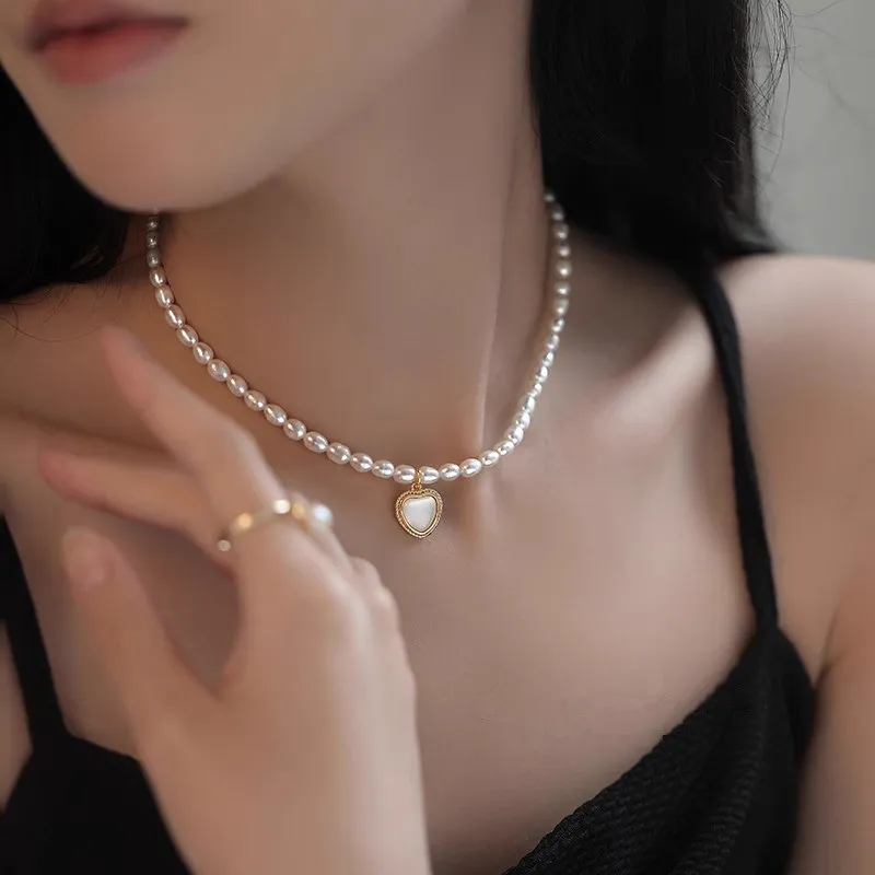 CLARKIA FLOWER Freshwater Pearl Necklaces Women's-1