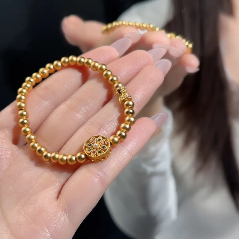 CLARKIA FLOWER Gold Plated Copper Bracelets Women's-7