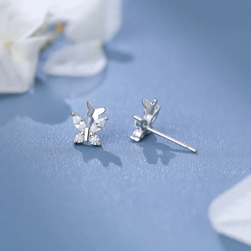 CLARKIA FLOWER 999 Fine Silver Stud Earrings Women's-5
