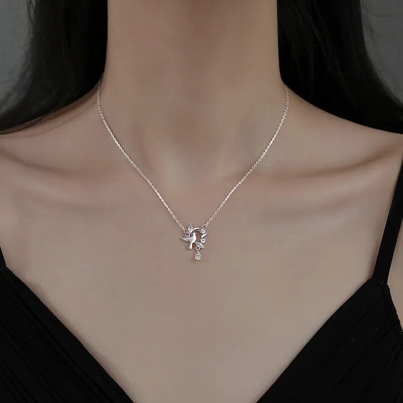 CLARKIA FLOWER S999 Fine Silver Necklaces Women's-2