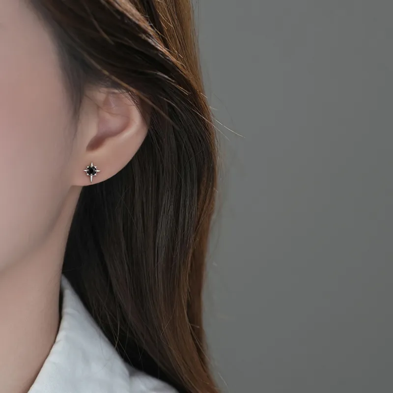 CLARKIA FLOWER 999 Fine Silver Stud Earrings Unisex-1