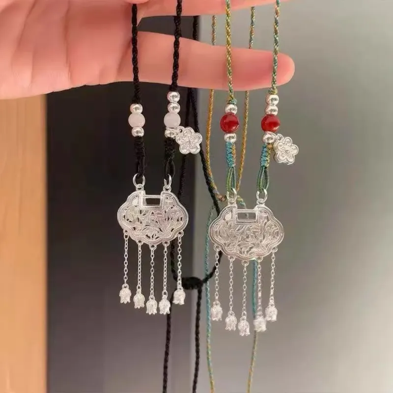 CLARKIA FLOWER S 990 Silver Necklaces Women's-7