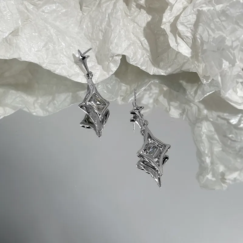 CLARKIA FLOWER 925 Silver Needles Earrings Women's-7