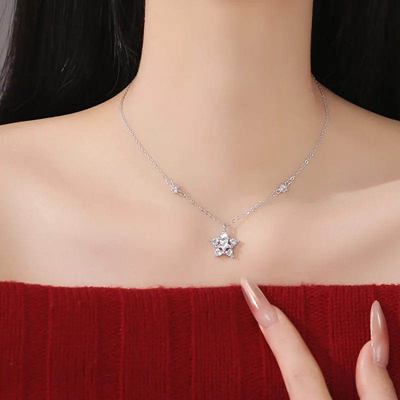 CLARKIA FLOWER S999 Fine Silver Necklaces Women's-4