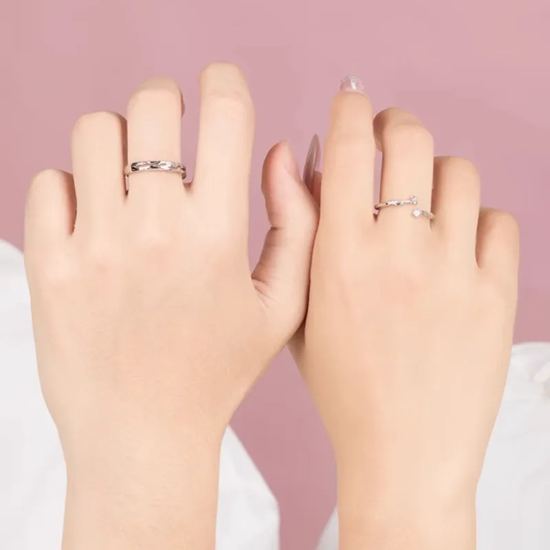 CLARKIA FLOWER S999 Fine Silver Rings Unisex-5