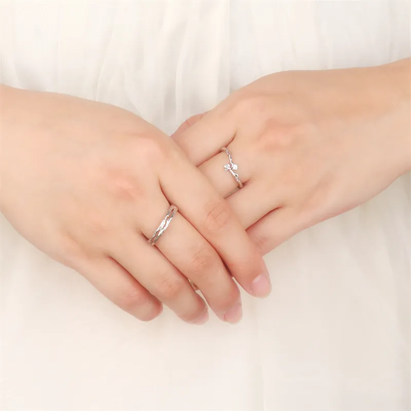 CLARKIA FLOWER S999 Fine Silver Rings Unisex-9