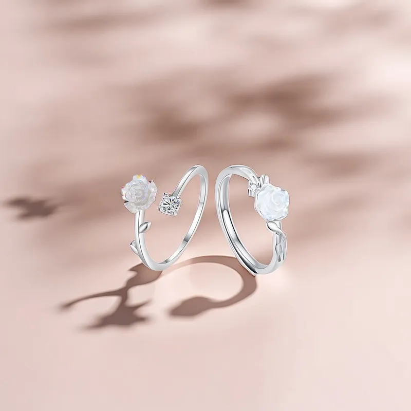 CLARKIA FLOWER S999 Fine Silver Rings Women's-3