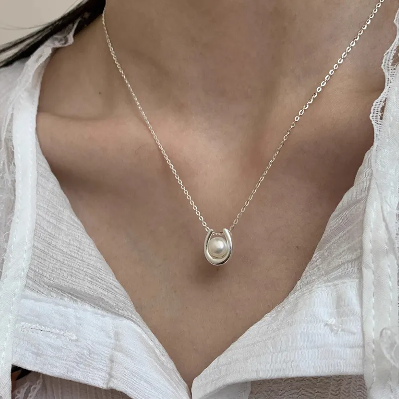CLARKIA FLOWER S925 Silver Necklaces Women's-2