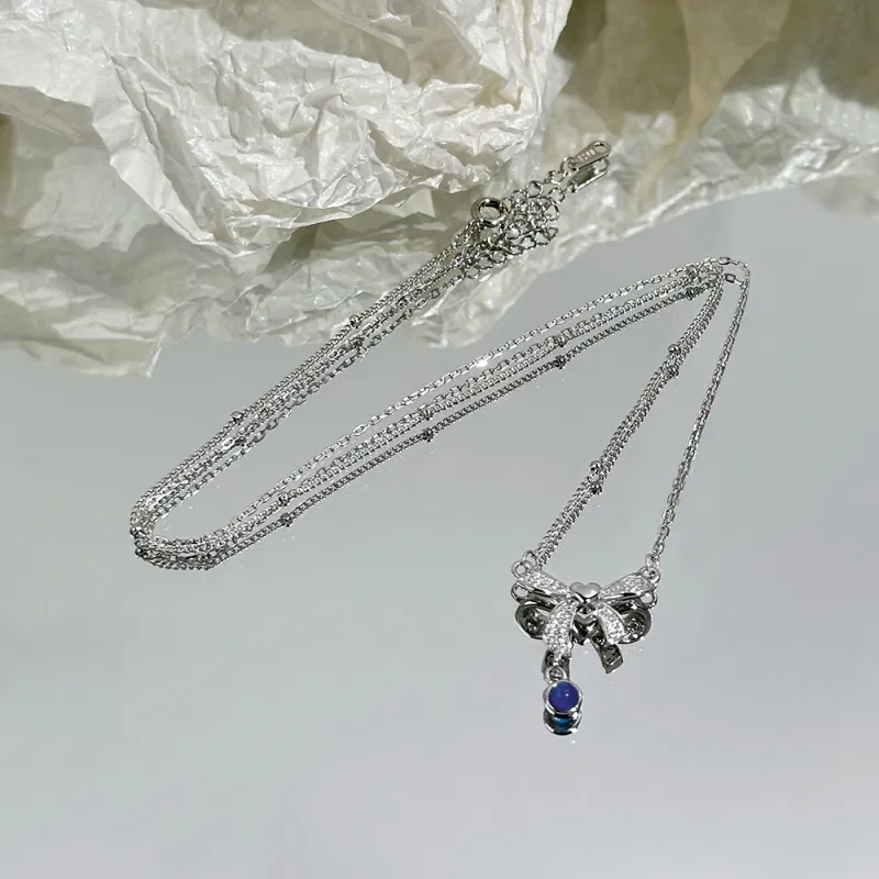 CLARKIA FLOWER 925 Sterling Silver Necklaces Women's-7