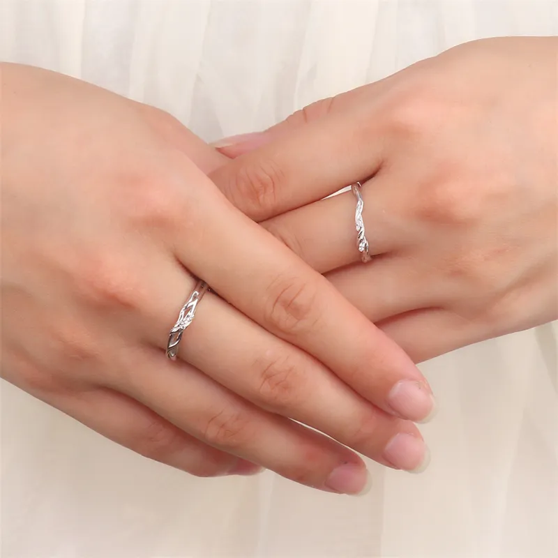 CLARKIA FLOWER S999 Fine Silver Rings Unisex-2