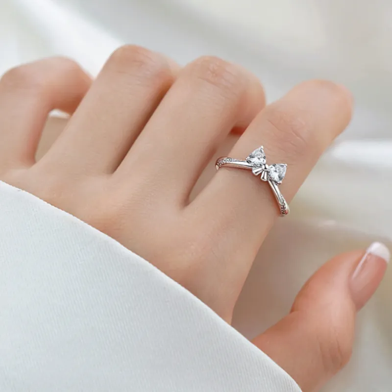 CLARKIA FLOWER S925 Silver Rings Unisex-9