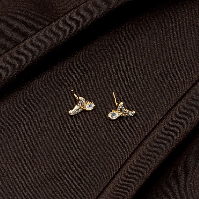 CLARKIA FLOWER 999 Fine Silver Stud Earrings Women's-1