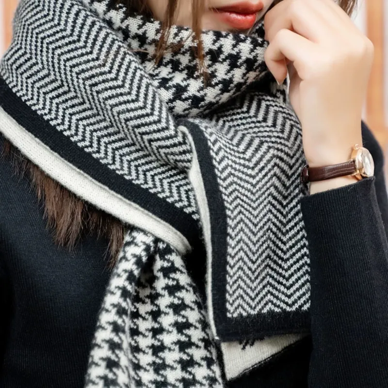 CLARKIA FLOWER Knit Scarves Unisex-2