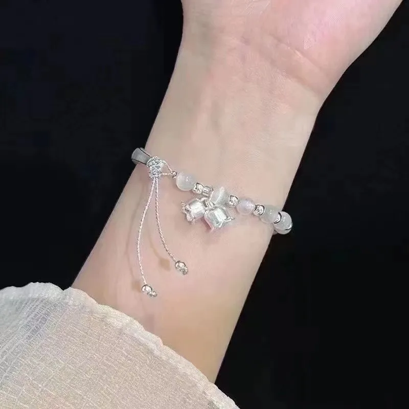 CLARKIA FLOWER 990 Silver Pure Silver Bracelets Women's-3