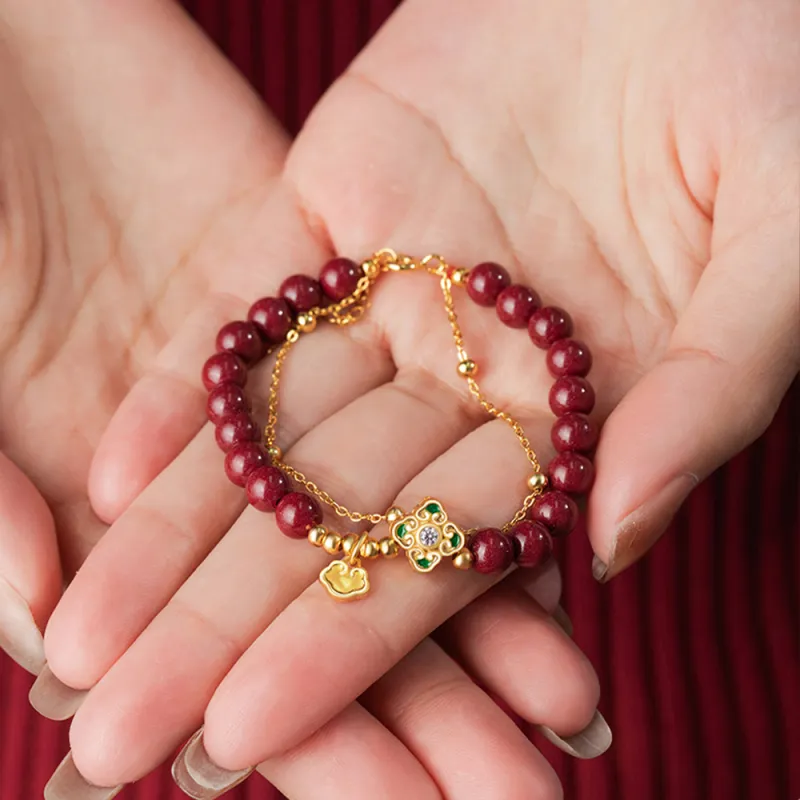 CLARKIA FLOWER Cinnabar Bracelets Women's-6