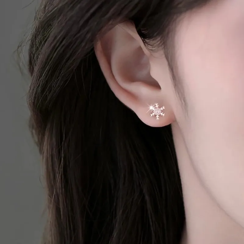 CLARKIA FLOWER Copper Stud Earrings Women's-1