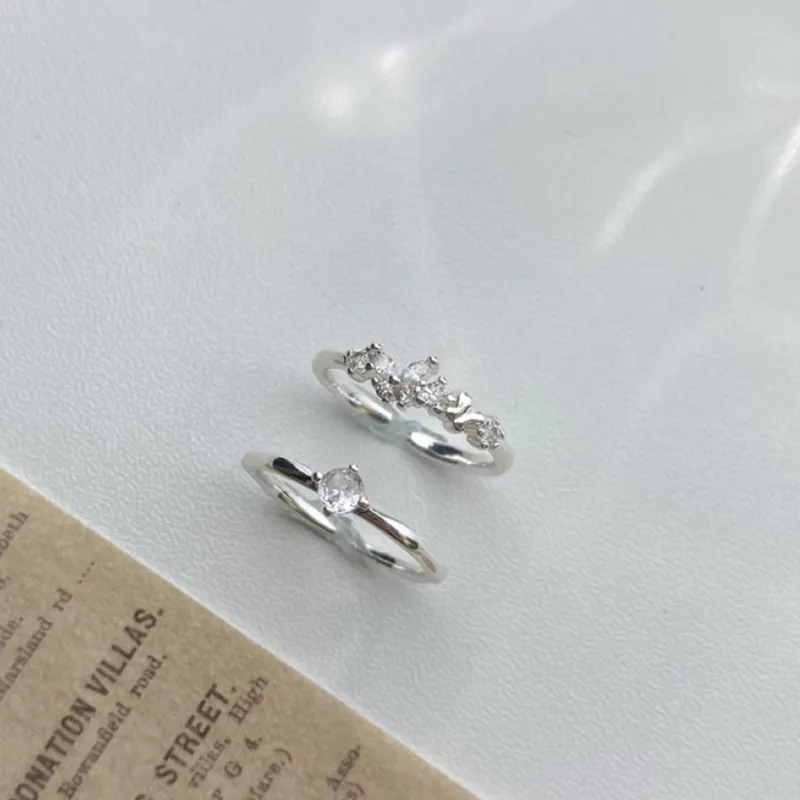 CLARKIA FLOWER S999 Fine Silver Rings Women's-9